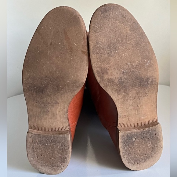 Madewell Sidney Chestnut Brown Knee High Back Zip Tall Riding Boots Size 8 - Picture 12 of 16